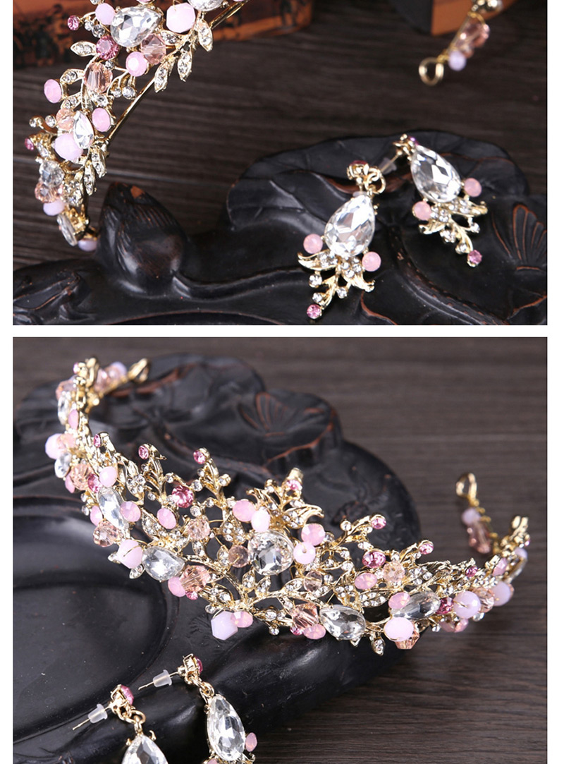 Fashion Pink Crown Shape Decorated Hair Accessories,Head Band