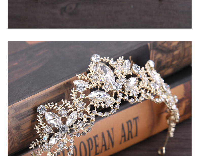 Fashion Gold Color+red Crown Shape Decorated Hair Accessories,Head Band