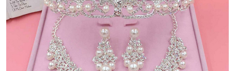 Fashion Silver Color+white Pearl Decorated Jewelry Set (3 Pcs ),Head Band