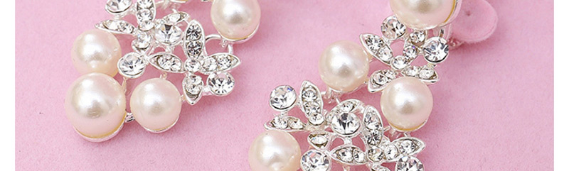 Fashion Silver Color+white Pearl Decorated Jewelry Set (3 Pcs ),Head Band
