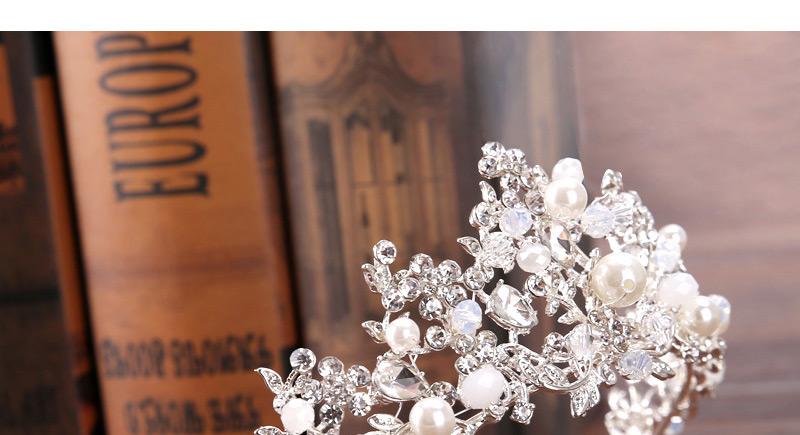 Fashion Silver Color+white Flower Shape Decorated Hair Accessories,Head Band