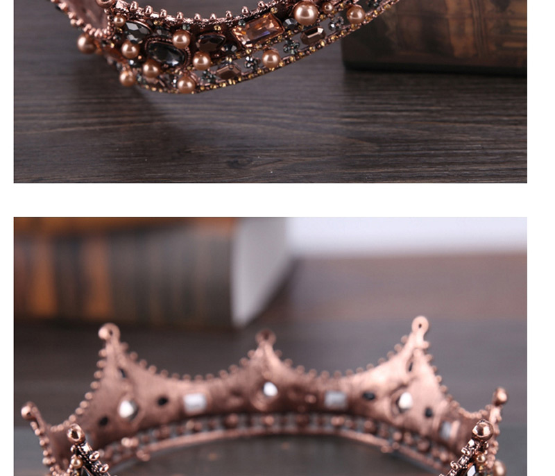 Vintage Antique Gold Crown Shape Decorated Hair Accessories,Head Band
