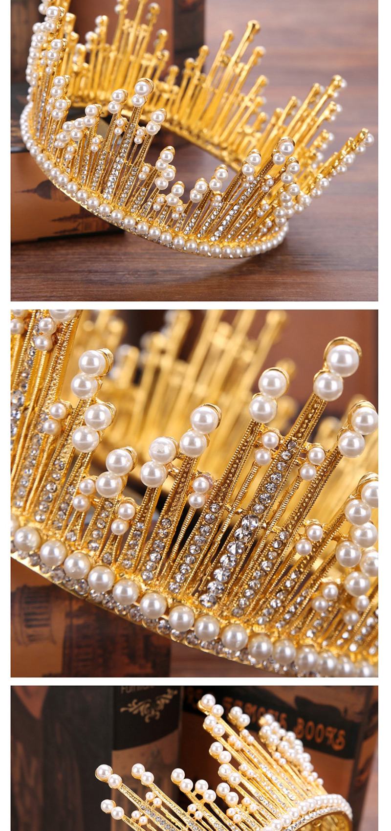 Fashion Gold Color Pearl Decorated Hair Accessories,Head Band