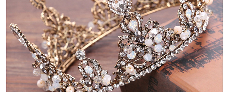 Fashion Antique Gold Crown Shape Decorated Hair Accessories,Head Band