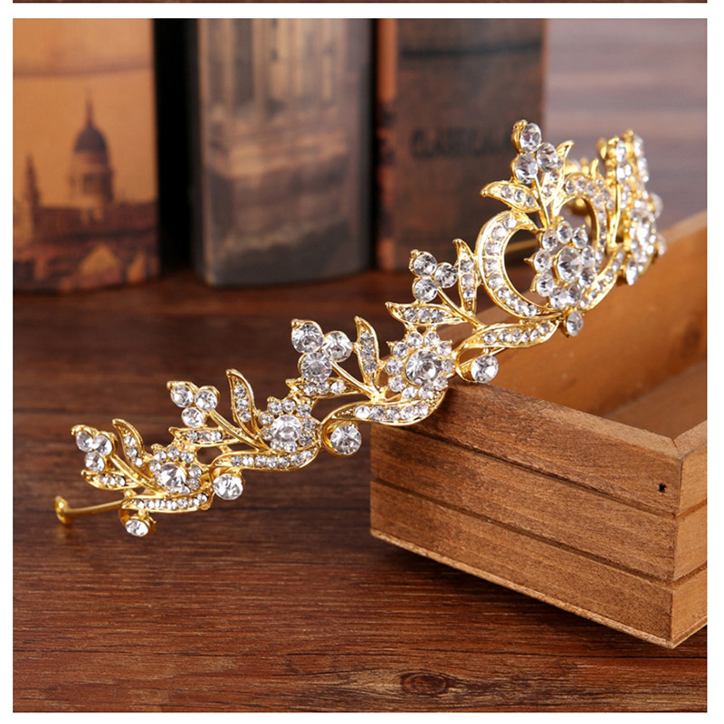 Fashion Gold Color Crown Shape Design Simple Hair Hoop,Head Band