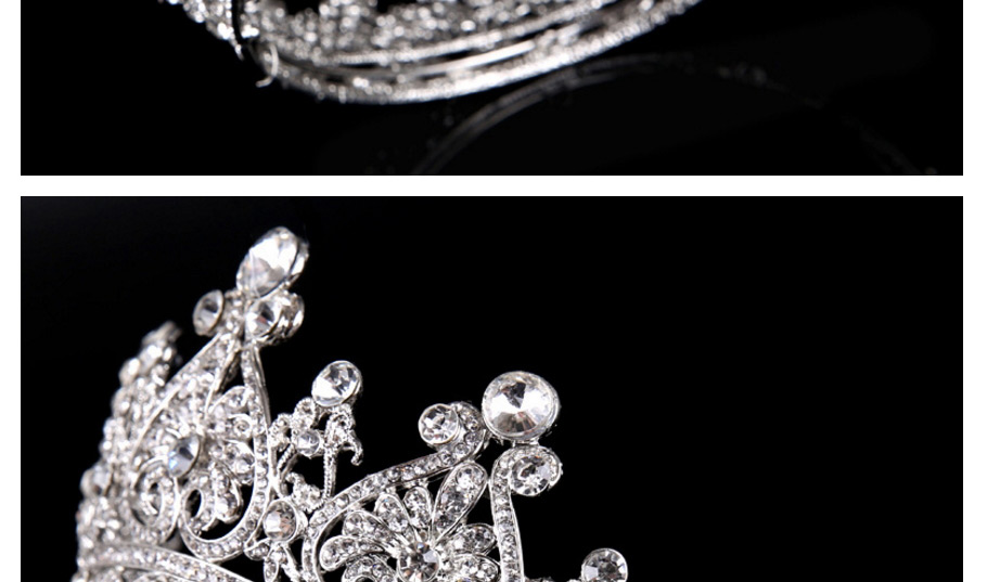 Fashion Silver Color Full Diamond Decorated Hair Accessories,Head Band