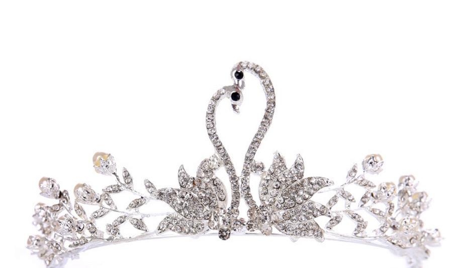 Fashion Silver Color Swans Shape Decorated Hair Accessories,Head Band