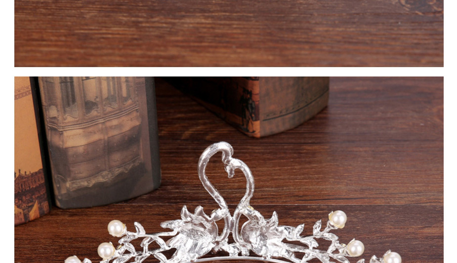 Fashion Silver Color Swans Shape Decorated Hair Accessories,Head Band