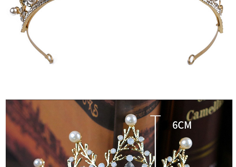 Fashion Gold Color Diamond Decorated Hollow Out Hair Ahoop,Head Band