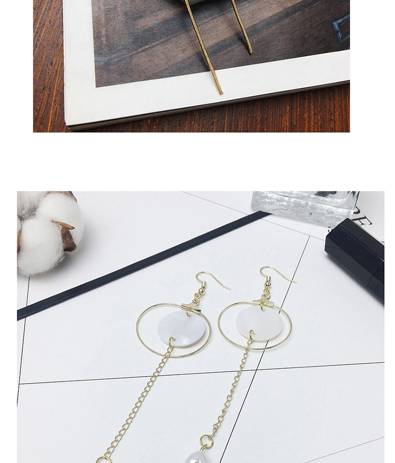 Fashion Gold Color Hexagon Shape Decorated Earrings,Drop Earrings