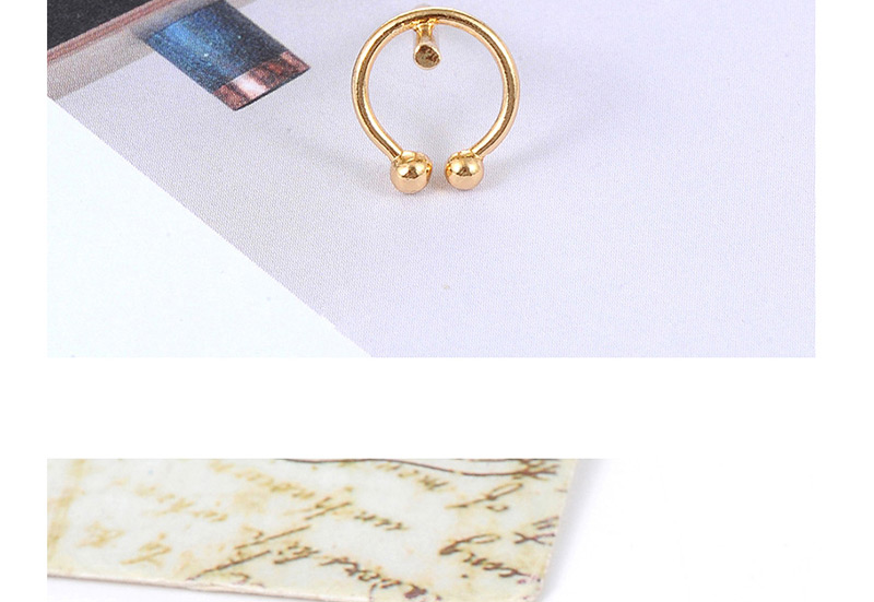 Fashion Gold Color Round Shape Decorated Earrings,Fashion Rings