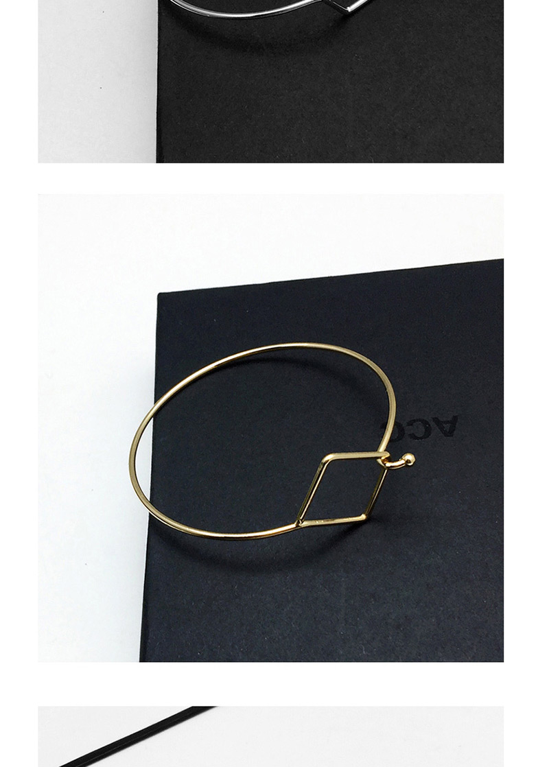 Fashion Gold Color Square Shape Decorated Bracelet,Fashion Bangles