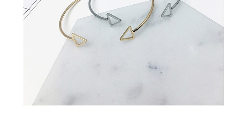 Fashion Silver Color Triangle Shape Decorated Bracelet,Fashion Bangles