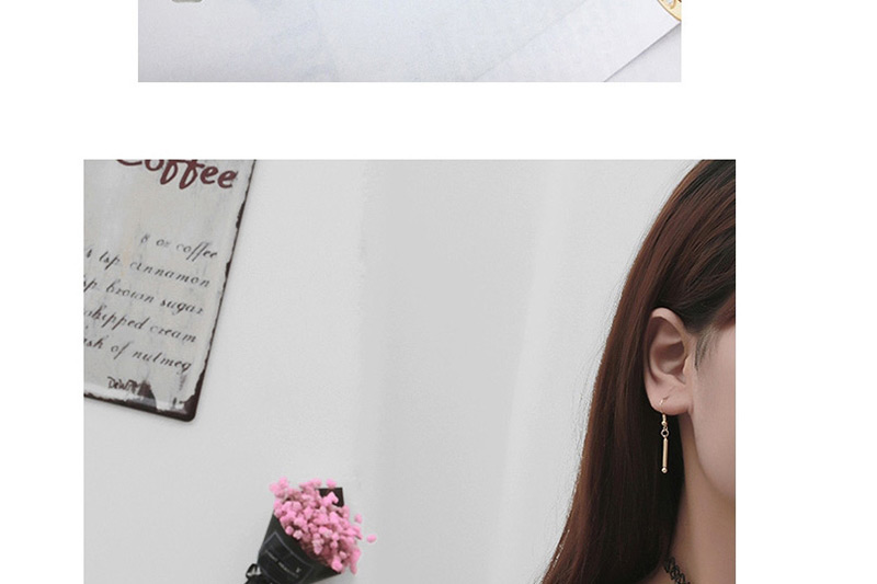 Fashion Gold Color Pure Color Decorated Earrings (1 Pc ),Drop Earrings