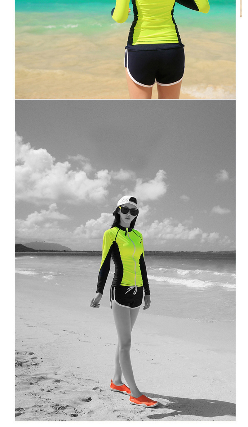 Sexy Light Green Long Sleeves Design Casual Swimsuit(3pcs),Swimwear Plus Size