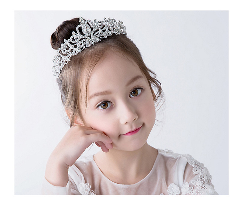 Sweet White Crown Shape Design Child Hair Hoop,Head Band