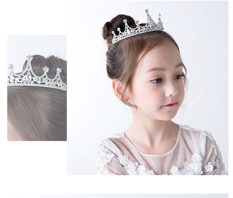 Sweet White Crown Shape Design Child Hair Hoop,Head Band