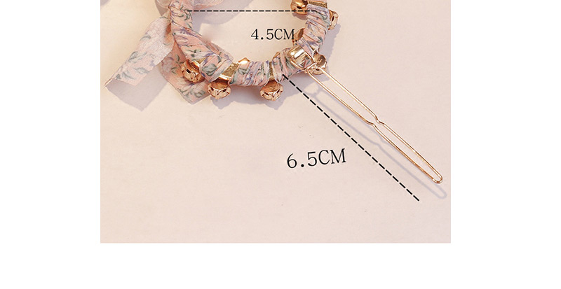 Sweet Pink Flowers Pattern Decorated Hair Clip,Hairpins