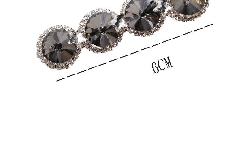 Sweet Gray+black Full Diamond Design Simple Hair Clip,Hairpins