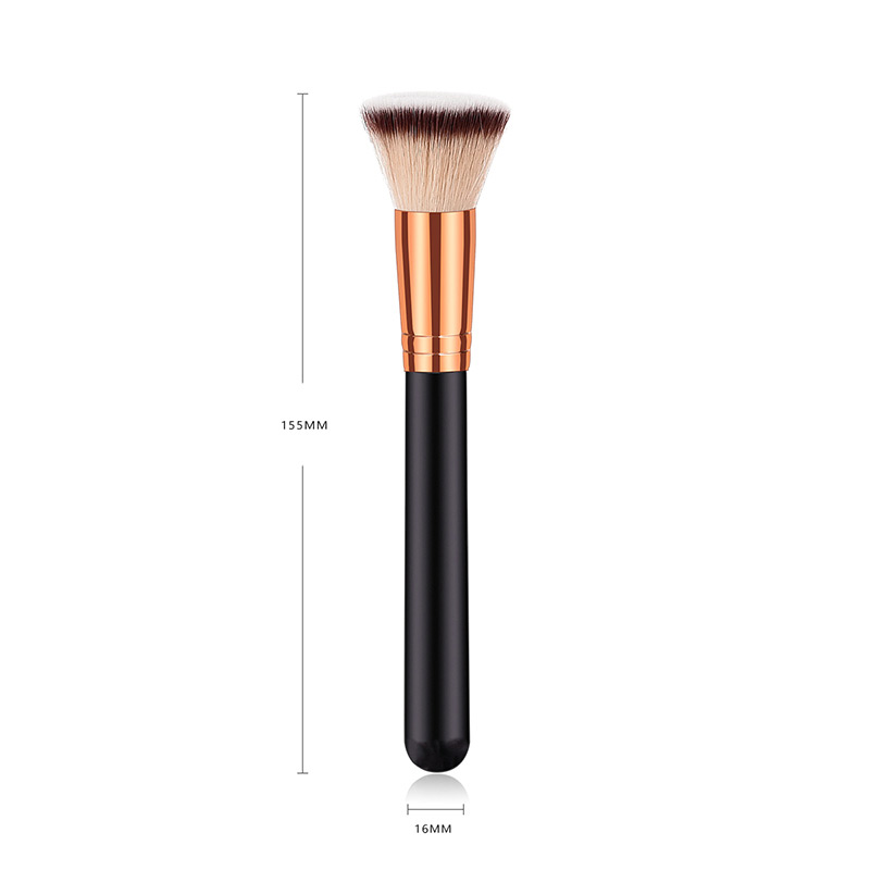 Fashion Black Flat Shape Design Cosmetic Brush(1pc),Beauty tools