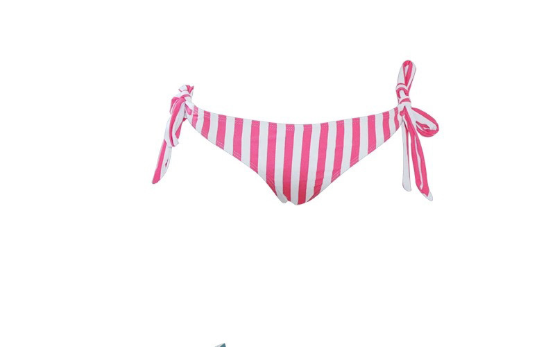 Sexy Pink Stripe Pattern Design One-shoulder Swimsuit,Bikini Sets