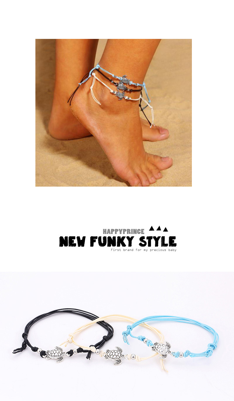 Fashion Blue Tortoise Shape Decorated Ankle Chain,Fashion Anklets