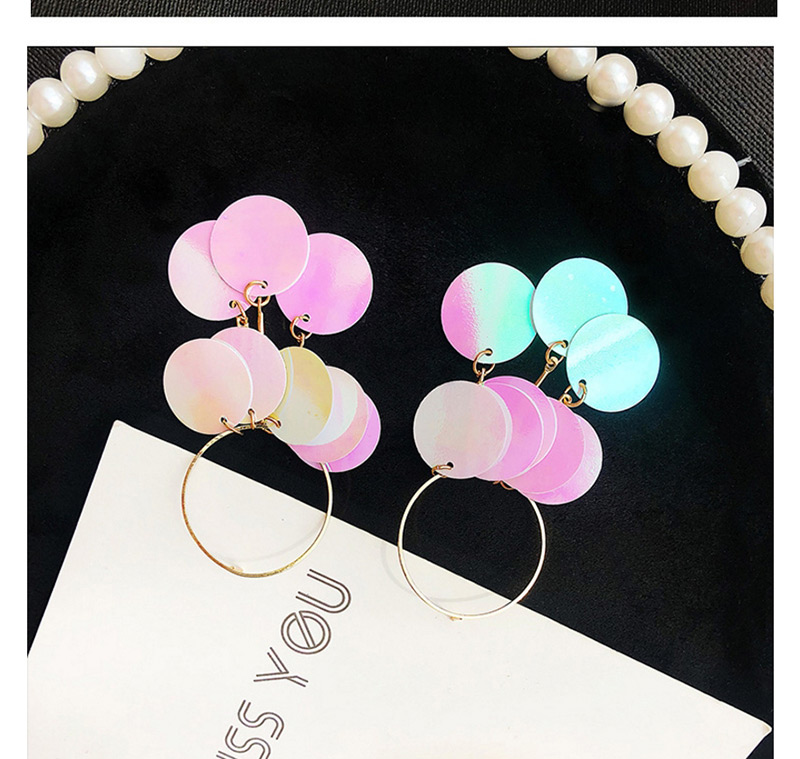 Fashion Transparent Round Shape Decorated Earrings,Drop Earrings