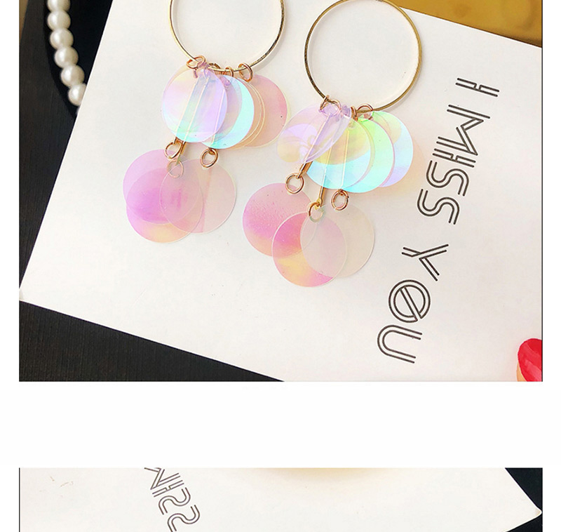 Fashion Transparent Round Shape Decorated Earrings,Drop Earrings