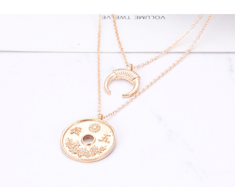 Fashion Gold Color Hollow Out Design Necklace,Multi Strand Necklaces