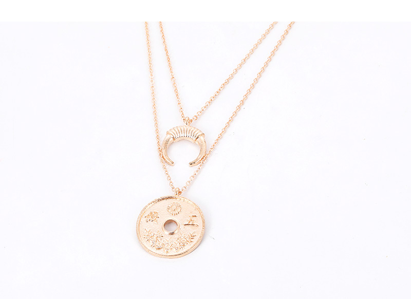 Fashion Gold Color Hollow Out Design Necklace,Multi Strand Necklaces