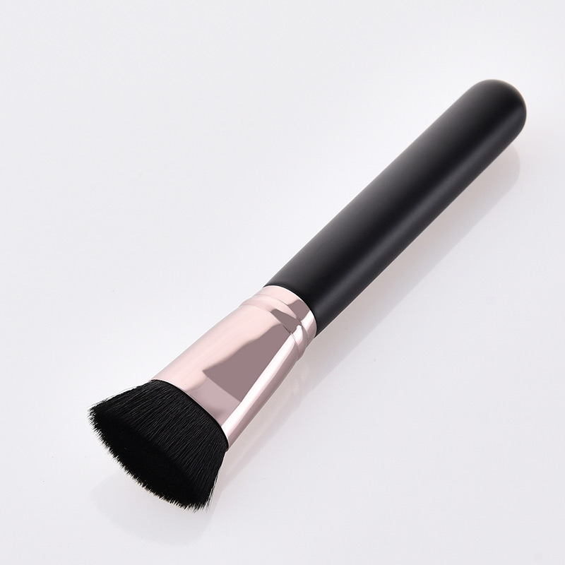 Fashion Black Flat Shape Decorated Makeup Brush(1 Pcs),Beauty tools