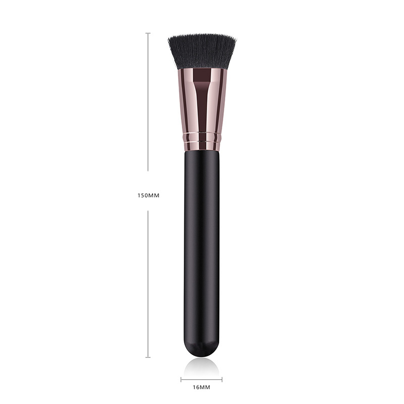 Fashion Black Flat Shape Decorated Makeup Brush(1 Pcs),Beauty tools