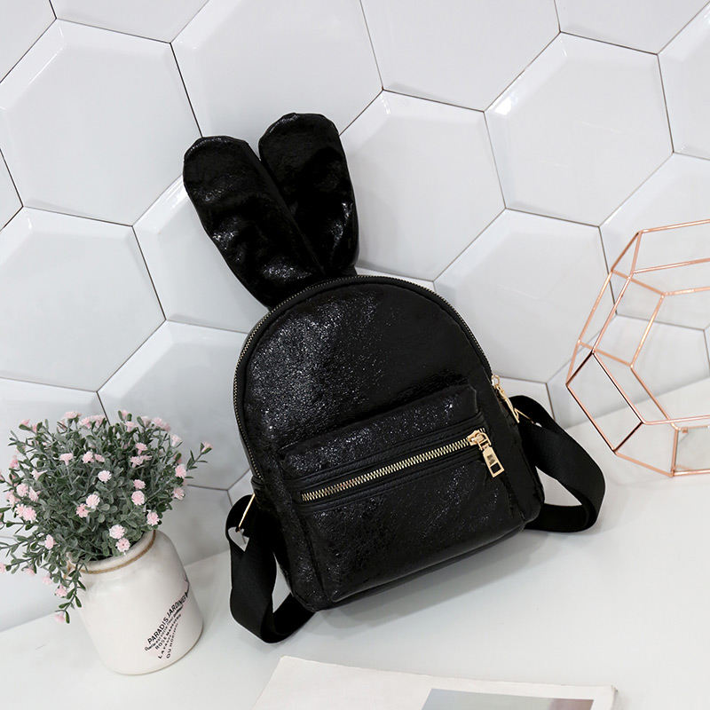 Fashion Gray Rabbit Ear Shape Decorated Backpack,Backpack
