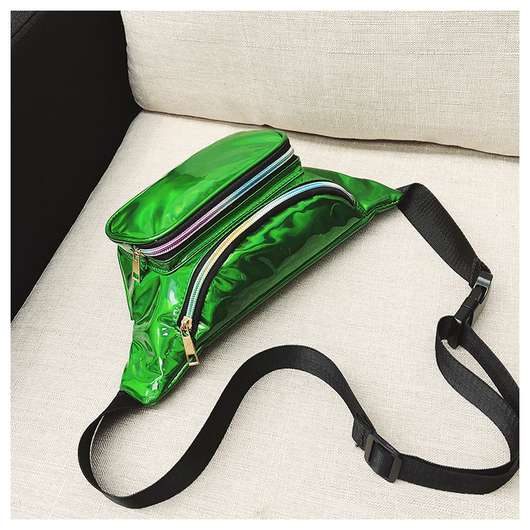 Fashion Green Zipper Decorated Bag,Backpack