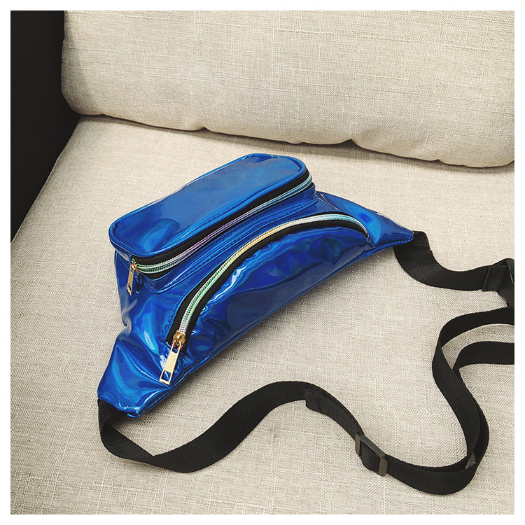 Fashion Blue Zipper Decorated Bag,Backpack