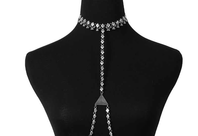 Fashion Silver Color Pure Color Decorated Body Chain,Body Piercing Jewelry