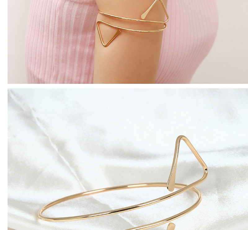 Fashion Gold Color Triangle Shape Decorated Bracelet,Body Piercing Jewelry