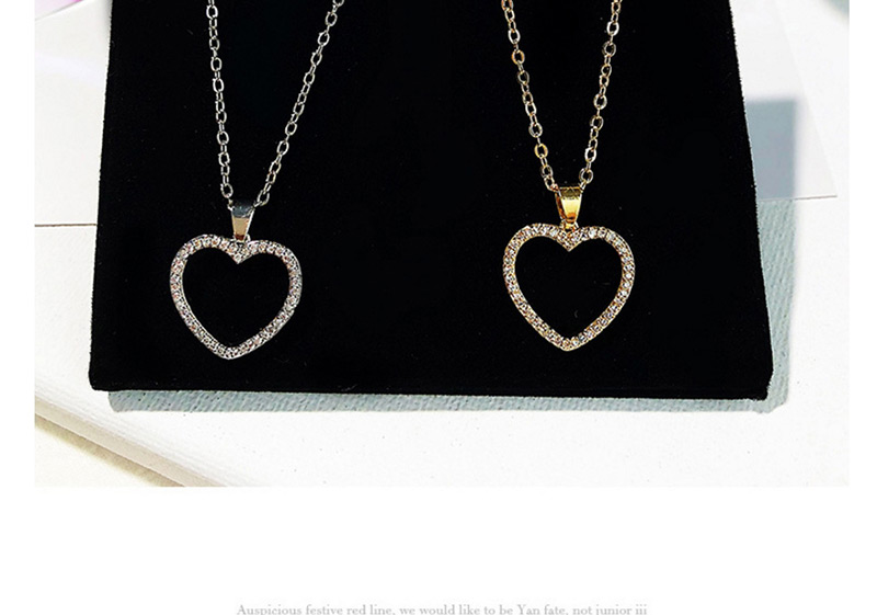 Fashion Gold Color Heart Shape Decorated Necklace,Pendants