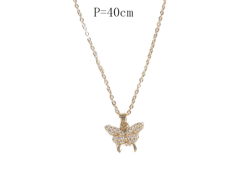 Fashion Gold Color Butterfly Shape Decorated Necklace,Pendants