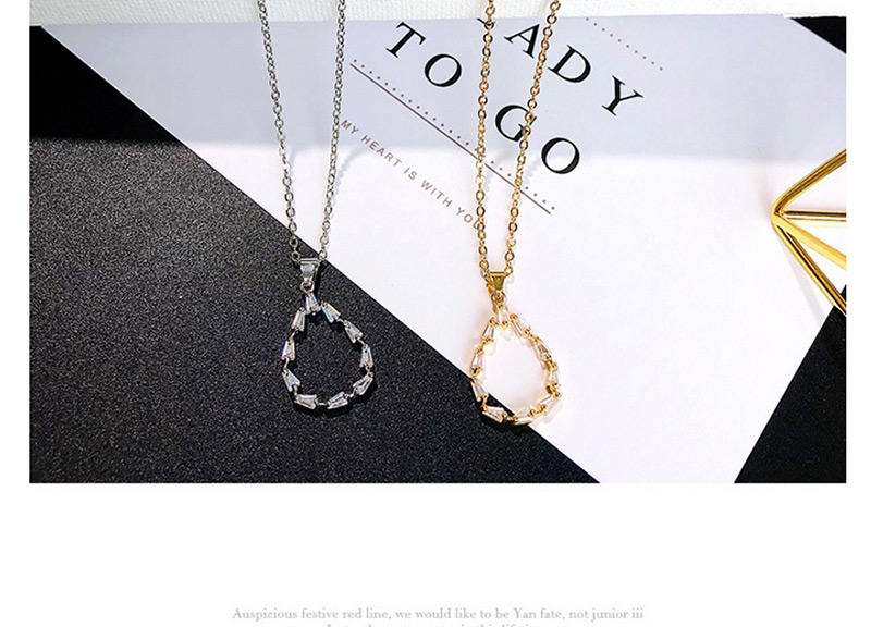 Fashion Gold Color Waterdrop Shape Decorated Necklace,Pendants
