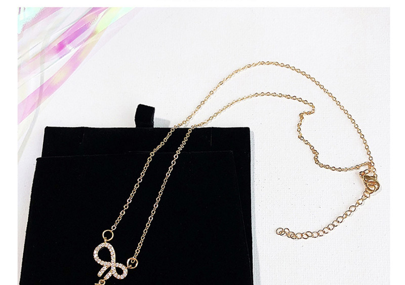 Fashion Silver Color Bowknot Shape Decorated Necklace,Pendants