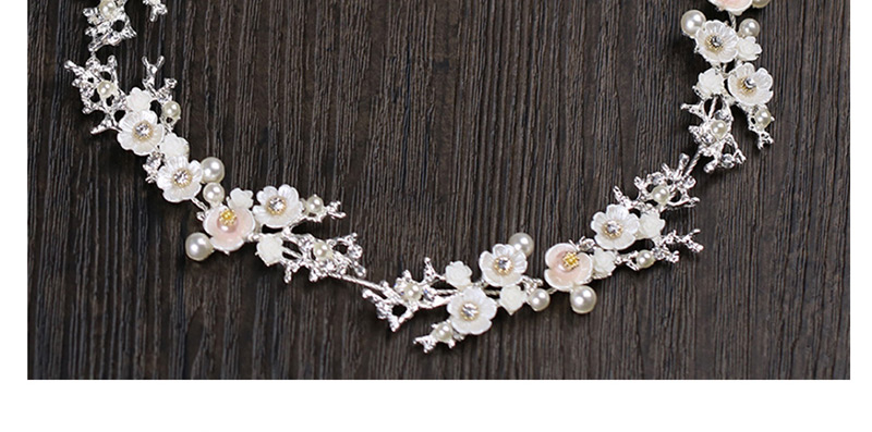 Fashion Silver Color Flower Shape Decorated Hair Band,Hair Ribbons