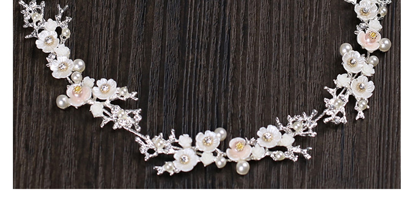 Fashion Silver Color Flower Shape Decorated Hair Band,Hair Ribbons