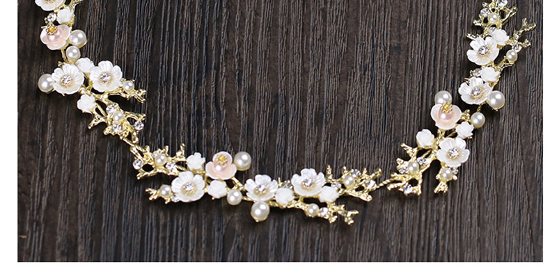 Fashion Gold Color Flower Shape Decorated Hair Band,Hair Ribbons
