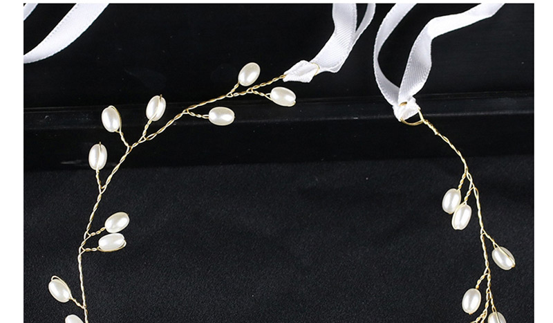 Fashion Gold Color Pearl Decorated Hair Accessories,Hair Ribbons