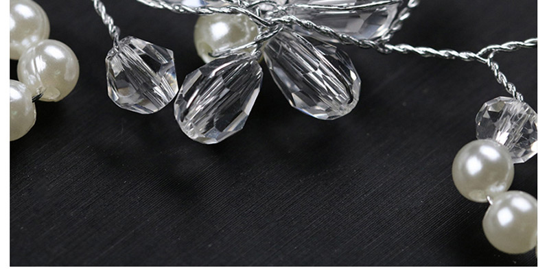 Fashion White Full Diamond Decorated Hair Accessories,Hair Ribbons