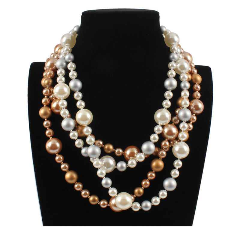 Fashion Beige Pearl Decorated Jewelry Sets,Jewelry Sets