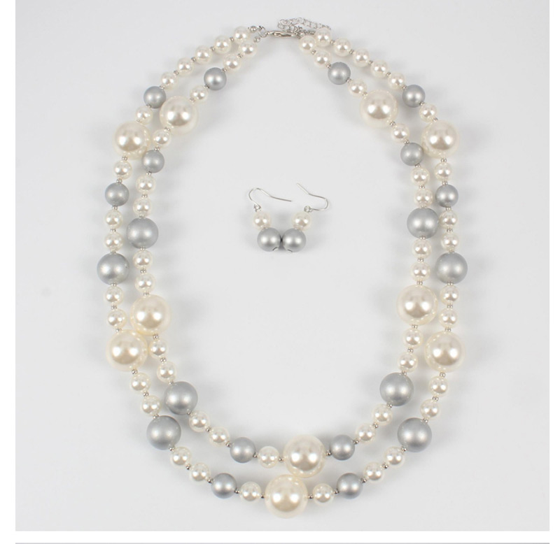 Fashion Khaki Pearl Decorated Jewelry Sets,Jewelry Sets