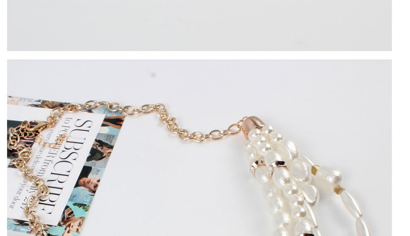 Fashion White Multi-layer Deisgn Necklace,Beaded Necklaces
