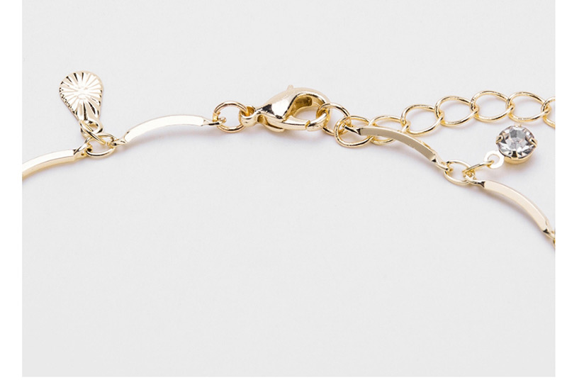 Fashion Gold Color Diamond Decorated Necklace,Bib Necklaces